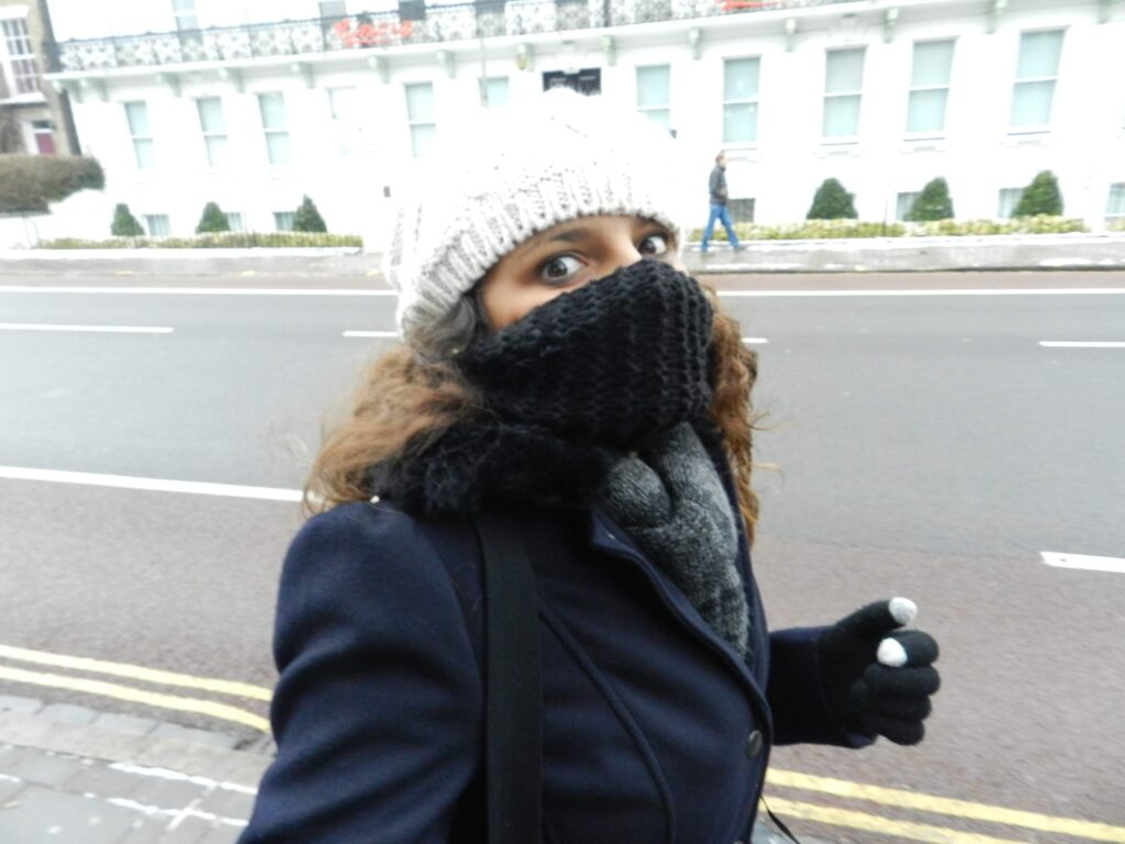 ida a cambridge com frio