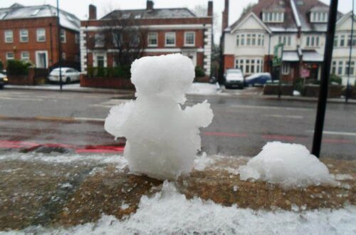 boneco de neve em londres