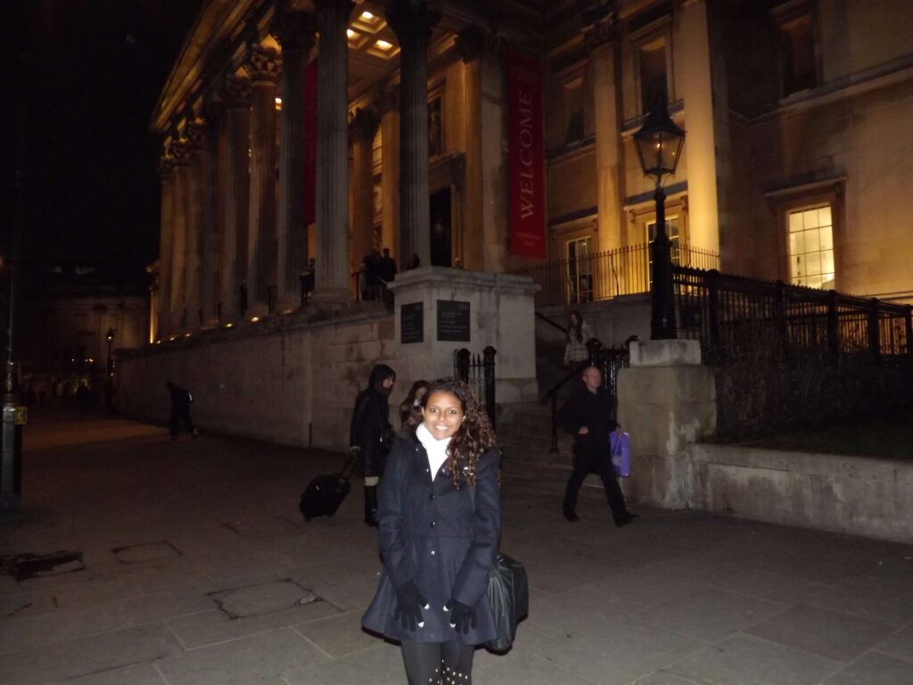 trafalgar square de noite