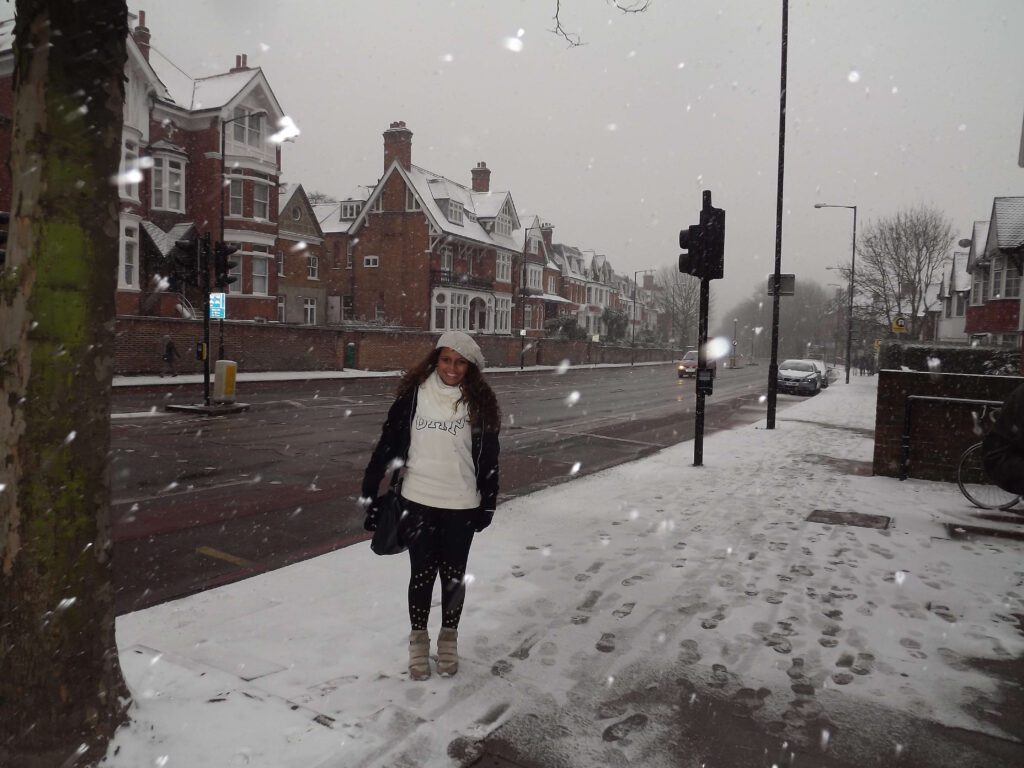 muita neve em londres