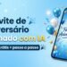 convite de aniversário animado com IA